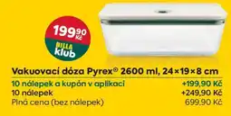 Billa Vakuovací dóza Pyrex 2600 ml, 24×19×8 cm nabídka