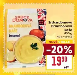 Billa Srdce domova Bramborová kaše nabídka