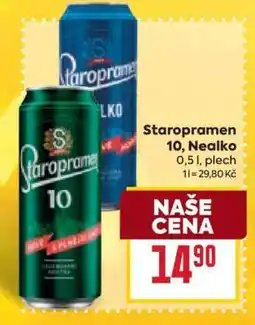 Billa Staropramen 10, Nealko nabídka