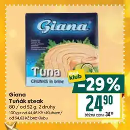 Billa Giana Tuňák steak nabídka