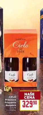 Billa CIELO Prosecco Frizzante duopack nabídka