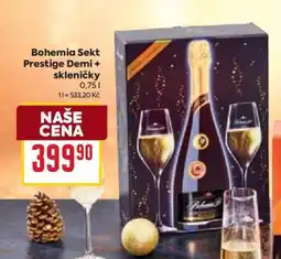 Billa Bohemia Sekt Prestige Demi + skleničky nabídka