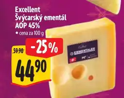 Albert Excellent Švýcarský ementál AOP 45% nabídka