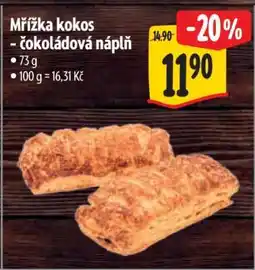 Albert Mřížka kokos - čokoládová náplň nabídka