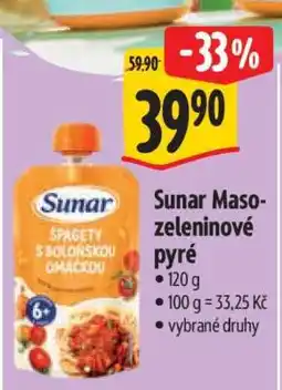 Albert Sunar Maso-zeleninové pyré nabídka