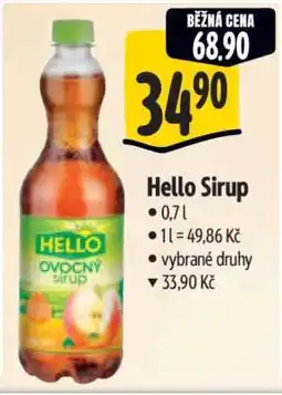 Albert Hello sirup nabídka