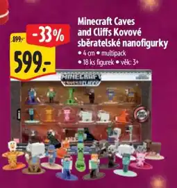 Albert Minecraft Caves and Cliffs Kovové sběratelské nanofigurky nabídka