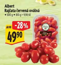 Albert Albert Rajčata červená oválná nabídka