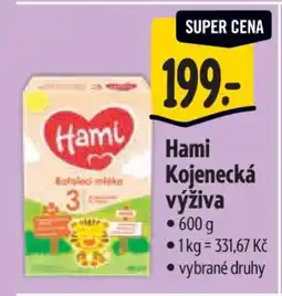Albert Hami kojenecká výživa nabídka