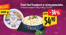 Albert Česká chuť Česneková se sýrem pomazánka nabídka