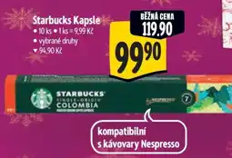 Albert Starbucks kapsle nabídka