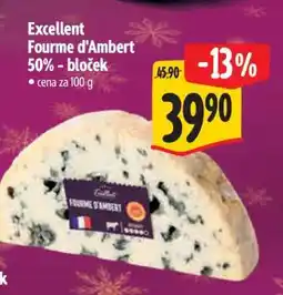 Albert Excellent Fourme d'Ambert 50% - bloček nabídka