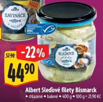 Albert Albert Sleďové filety Bismarck nabídka