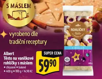 Albert Albert Těsto na vanilkové rohlíčky s máslem nabídka