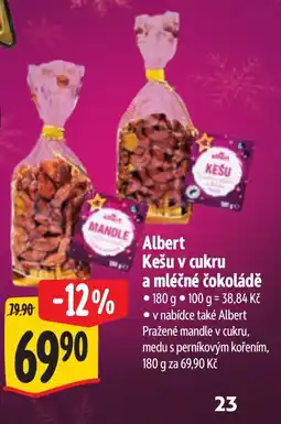 Albert Albert Kešu v cukru a mléčné čokoládě nabídka