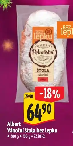Albert Albert Vánoční štola bez lepku nabídka