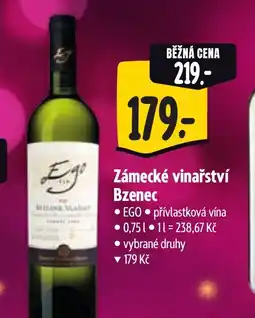 Albert Zámecké vinařství Bzenec nabídka
