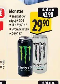 Albert Monster energy drink nabídka