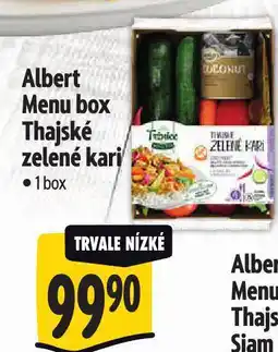 Albert Menu box thajské zelené kari nabídka