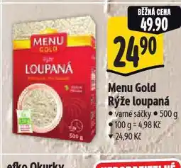 Albert Menu gold rýže nabídka