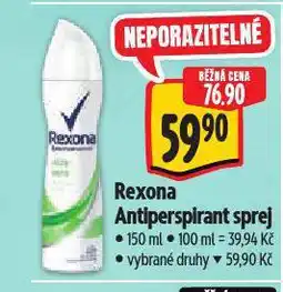 Albert Rexona antiperspirant nabídka