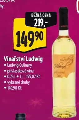 Albert Vinařství Ludwig nabídka