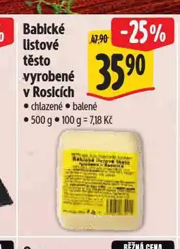 Albert Babické listové těsto nabídka