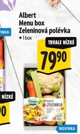 Albert Menu box zeleninová polévka nabídka