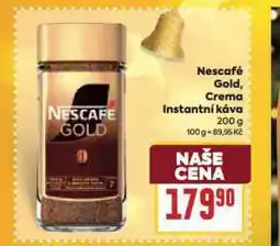 Billa Nescafé gold, crema instantní káva nabídka