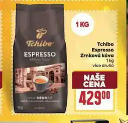 Billa Tchibo espresso zrnková káva nabídka