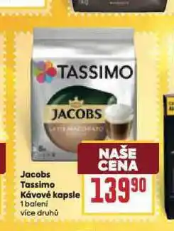 Billa Jacobs tassimo kávové kapsle nabídka
