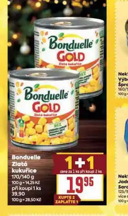 Billa Bonduelele zlatá kukuřice nabídka