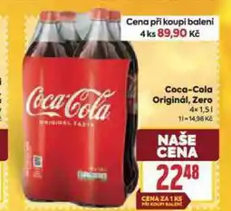 Billa Coca cola, coca cola zero nabídka
