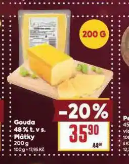 Billa Gouda 48% plátky nabídka