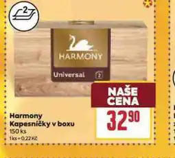 Billa Harmony kapesníčky nabídka
