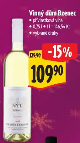 Albert Vinný dům Bzenec nabídka