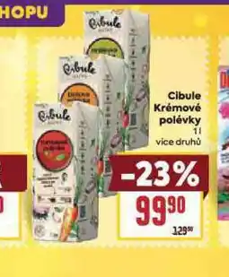 Billa Cibule krémové polévky nabídka