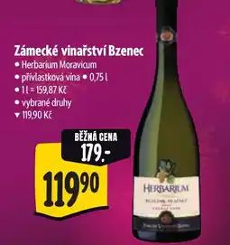 Albert Zámecké vinařství Bzenec nabídka