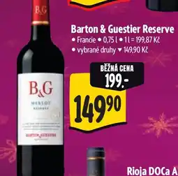 Albert Barton & Guestier Reserve nabídka