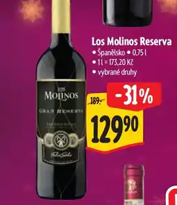 Albert Los Molinos Reserva nabídka