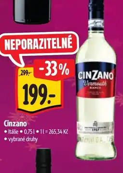 Albert Cinzano nabídka