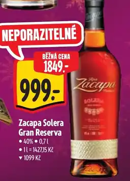 Albert Zacapa Solera Gran Reserva nabídka