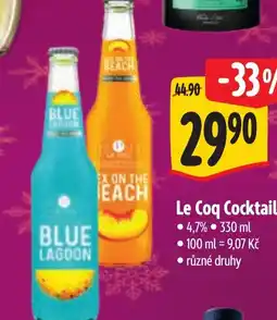 Albert Le Coq Cocktail nabídka