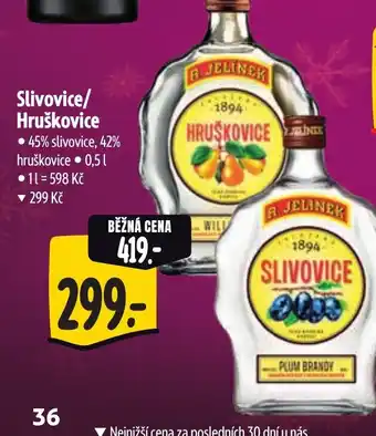 Slivovice/ Hruškovice