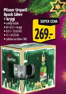 Albert Pilsner Urquell 8pack láhev +krýgl nabídka