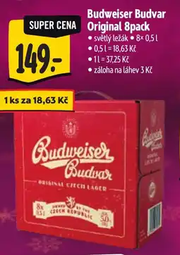 Albert Budweiser Budvar Original 8pack nabídka