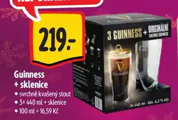 Albert Guinness + sklenice nabídka