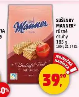 Penny Market SUŠENKY MANNER, 185 g nabídka