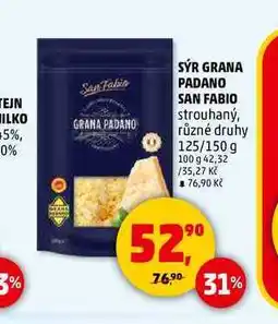 Penny Market SÝR GRANA PADANO SAN FABIO, 125 g nabídka