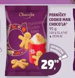 Penny Market PERNÍČKY COOKIE MAN CHOCO'LA, 95 g nabídka